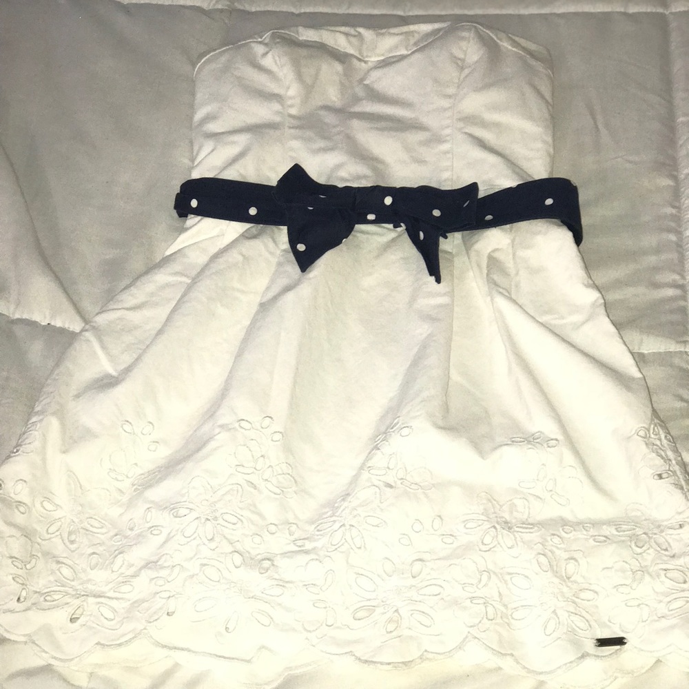 Strapless Hollister white dress